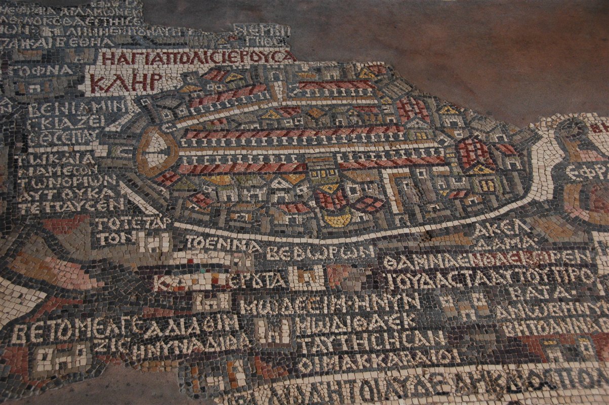 Madaba - mozaika z Jerozolimą